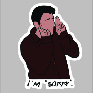 sticker friends I am sorry