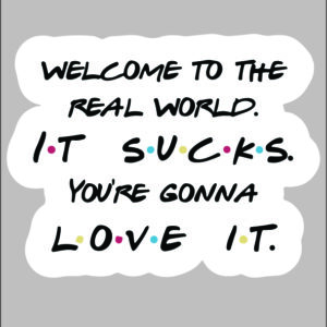 sticker friends quote