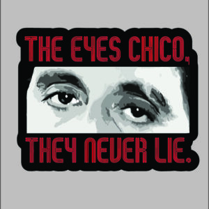 sticker the eyes chico
