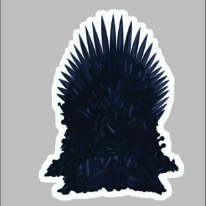 sticker Game of thrones iron throne