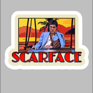 sticker scarface icon