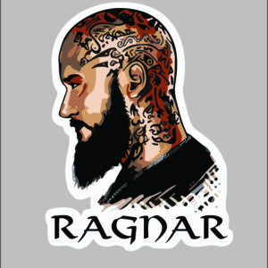 sticker vikings ragnar