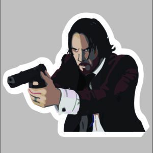 sticker jhon wick