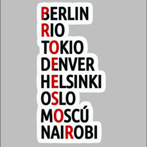 sticker la casa de papel cities