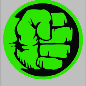 sticker the hulk icon