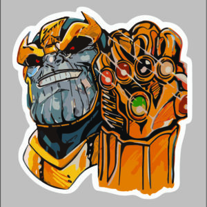 sticker thanos guntlet