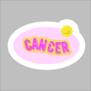 sticker cancer star