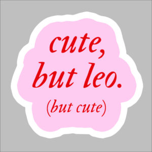 sticker cute but leo