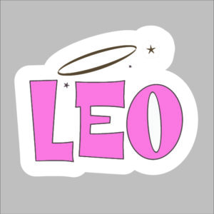 sticker leo