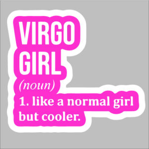sticker virgo girl