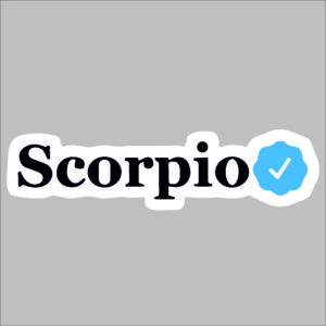 sticker scorpio certified