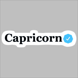 sticker capricorn certified