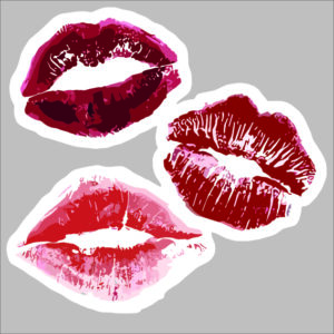 sticker kisses