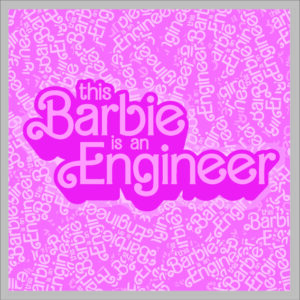 sticker barbie engineer