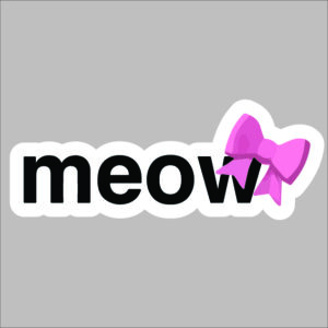 sticker meow