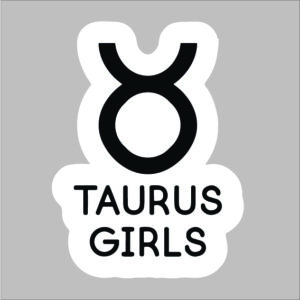 sticker taurus girl