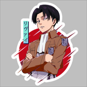 sticker attack on titan levi 6