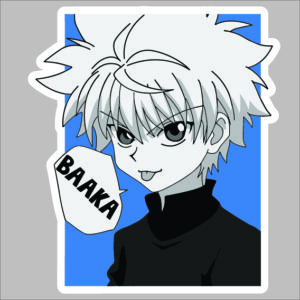 sticker hunterxhunter killua baka