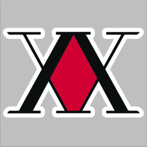 sticker hunterxhunter X logo