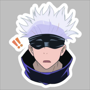sticker jujutsu kaisen gojo surprised