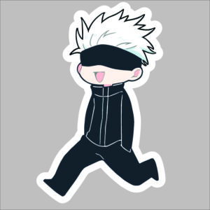 sticker jujutsu kaisen gojo walking