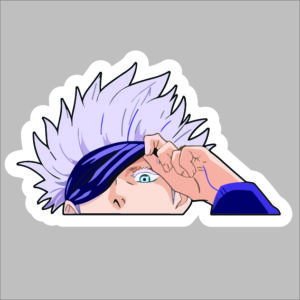 sticker jujutsu kaisen gojo peeking