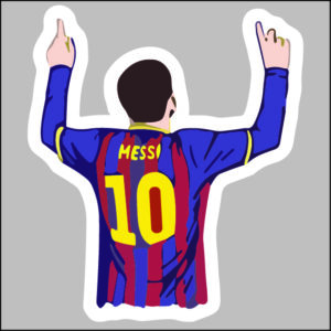 sticker messi back