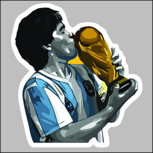 sticker maradona