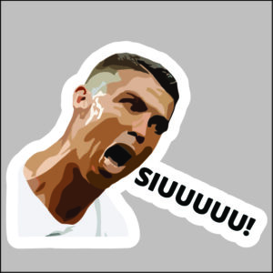 sticker cristiano suiiii