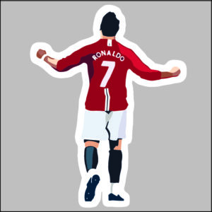 sticker ronaldo back