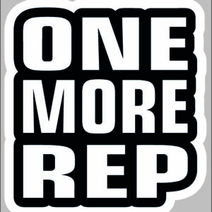 sticker one more rep