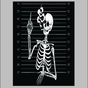 sticker skeleton trippy