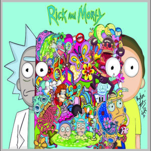 sticker rick and morty icon