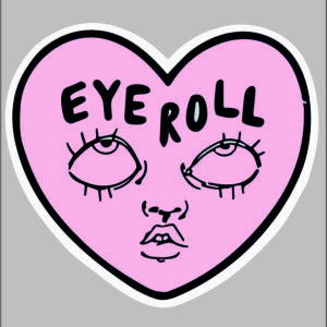 sticker eye roll