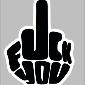 sticker f*ck you