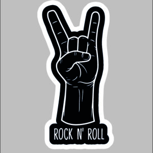 sticker rock n roll