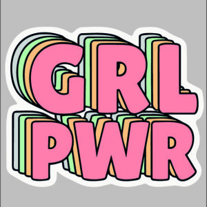 sticker girl power