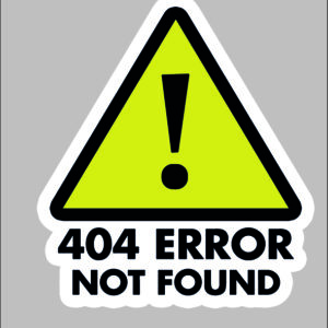 sticker 404 error not found