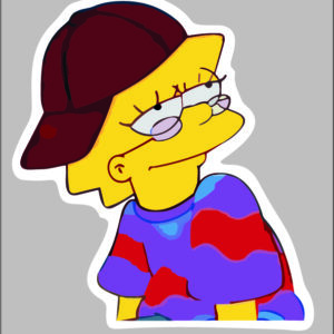 sticker simpson character