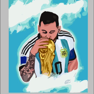 sticker messi cup 2