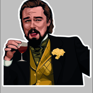 sticker leo dicaprio meme