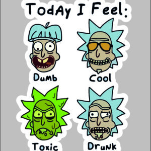 sticker rick today I feel