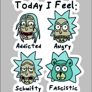 sticker rick today I feel 2