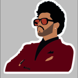 sticker the weeknd figure