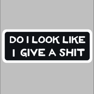 sticker do I look like I give a sh*t