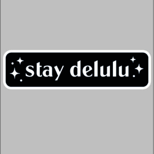 sticker stay delulu