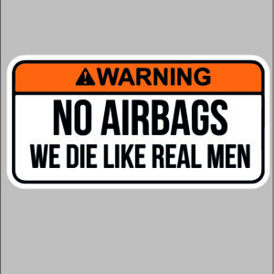 sticker no air bags
