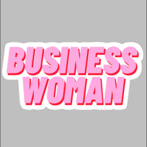 sticker business woman