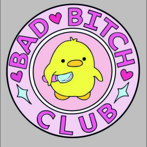 sticker bad b*tch club