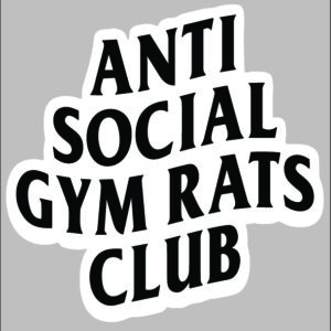 sticker anti social gym rats